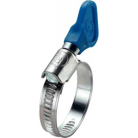 Sachet De 6 Collier de serrage à Clé Acier zingué W1 - 1 pièce