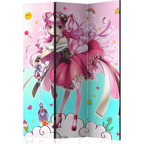 Paravent 3 Volets "Sorceress Miko" 135x172cm (1/2)