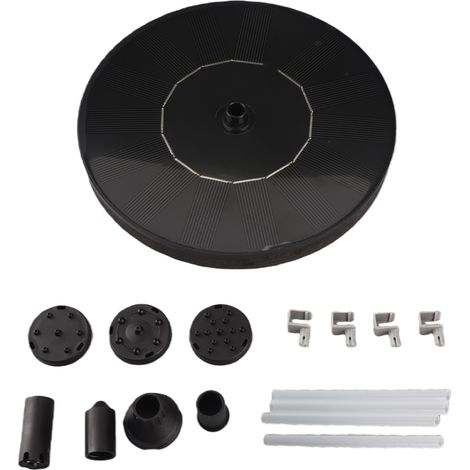 Pompe de fontaine solaire flottante Générique 1.4W Panneau solaire efficace 4 buses décoratives pour bassin jardin (1/5)