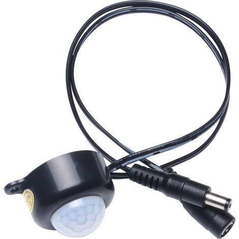 DC5V-24V 12V 5A PIR-Infrarot-Bewegungsmelder mit Lichtschalter für LED-Lichtleisten, Schwarz (1/3)