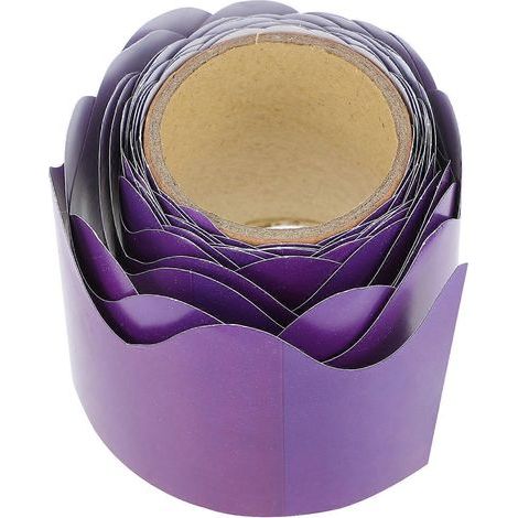m Rolle Tafelrandpapier, Wanddekoration für Schulklassenzimmer – 1000 x 5,8 cm – Lila (1/4)