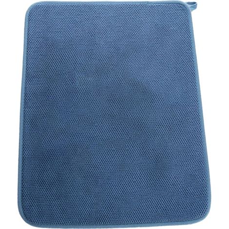 Set de table, tapis de séchage en microfibre, super absorbant (bleu)