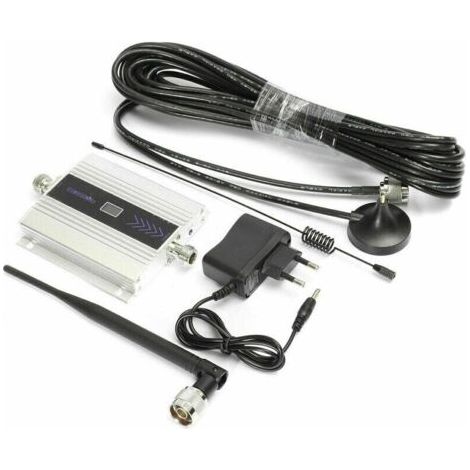 Amplificateur de Signal GSM 900MHz Répéteur 2G 3G 4G Amplificateur Cellulaire LTE DCS 1800 2100 Pour Téléphone Portable - UE (1/3)