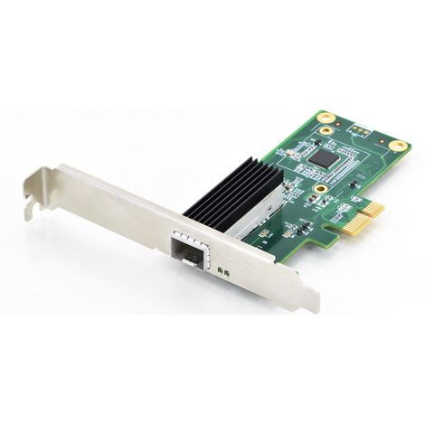 Digitus DN-10160, Cablato, PCI-E, Fibra, Intel, 10/100/1000BaseT (X) , IEEE 802.1Q, IEEE 802.3x