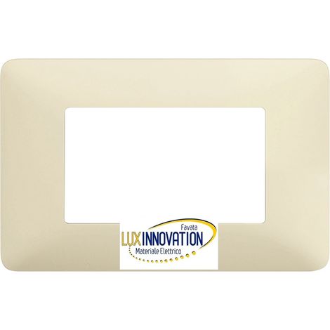 Placca 3 moduli avorio compatibile matix AM4803BAV