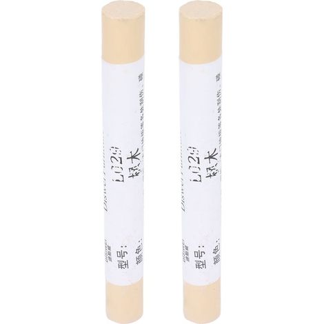 2 pièces Crayon de Réparation pour Parquet Bois Stratifié, Peinture de Rétouche pour Meubles et Sols, Marron Clair Érable