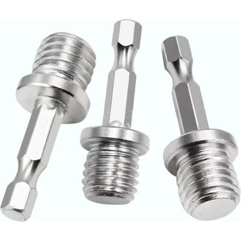 3-teiliges Sechskant-Bohradapter-Set: M14-Adapter, 1/4-Zoll-Sechskant-Bohrfutter, Akku-Schrauber-Bohrer, Plattentrennwerkzeug, elektrischer Schraubenschlüssel