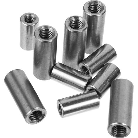 Lot de 10 écrous raccordement ronds à souder, manchons filetés (1/5)