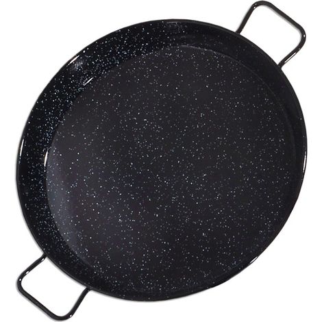 Poêle à paella émaillée 12 cm – Pour cuisson traditionnelle – Résistante et facile à nettoyer – Compatible tous feux – Ideal