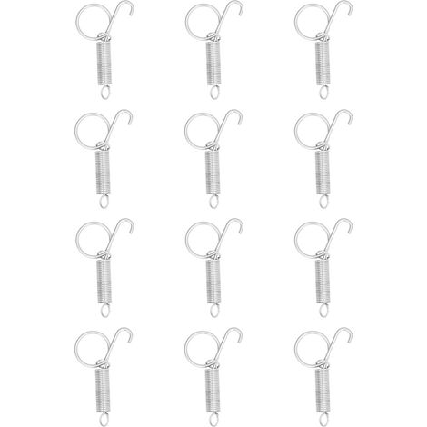 20 pièces Crochet Ressort de Porte de Cage Métal Loquet à Ressort pour Fixer Porte de Cage à Lapins Animaux Équipement Agricole L 7,3x2,2 cm (1/5)