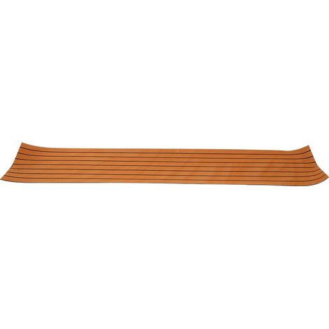 Tapis de pont marin antidérapant en mousse EVA marron pour bateau yacht, revêtement de sol adhésif 240x45x0,6 cm, garniture de pontage nautique (1/3)