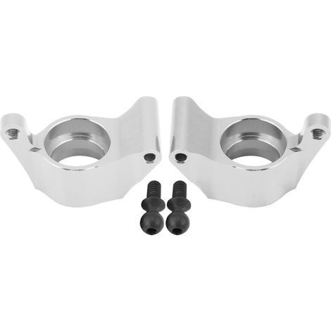 Moyeu arrière en alliage d'aluminium usiné CNC pour camion monster FS échelle 1/18 voiture RC (argent) (1/5)