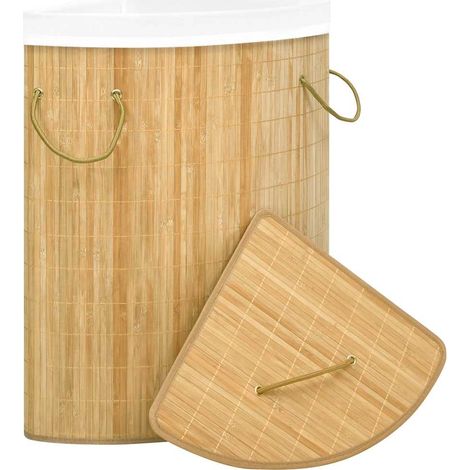 Maison Exclusive - Eck-Wäschekorb Bambus 60 L (1/5)