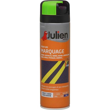 Peinture aérosol pour Marquage - Mat Vert Fluo - 500 ml - (1/5)