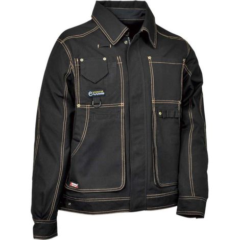 Profi Arbeitsjacke Cofra BRUXELLES, 100% Baumwolle schwarz 48 (1/5)