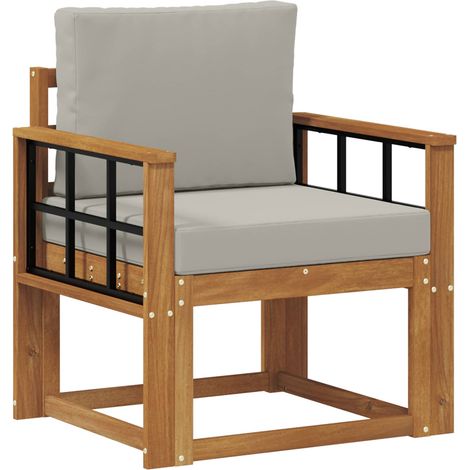 Maison Exclusive - Outdoor-Sofa Massives Akazienholz und Polyeste