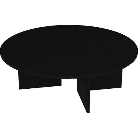Table basse ronde - Noir - TOPANIA