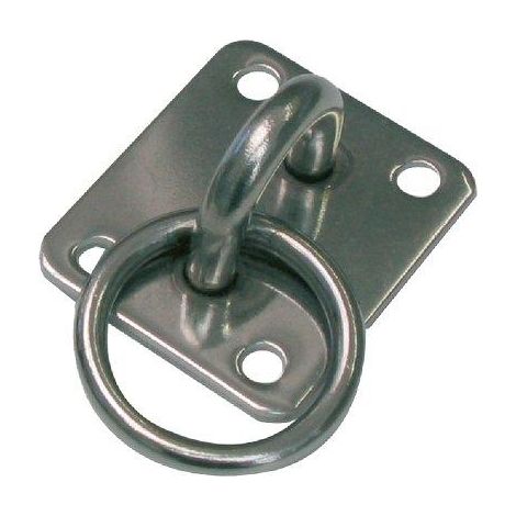 CAVALLOTTO FISSO TONDO + ANELLO 925I - ACCIAIO INOX S.MM 8,0 MM 20X 21- 2 pezzi