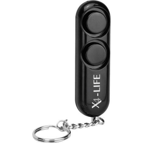 X4-Life alarma de bolsillo negra 120 dB compacta