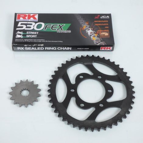 Kit chaîne FE 15x45 pas 530 pour moto Suzuki 1200 Bandit 2001 à
