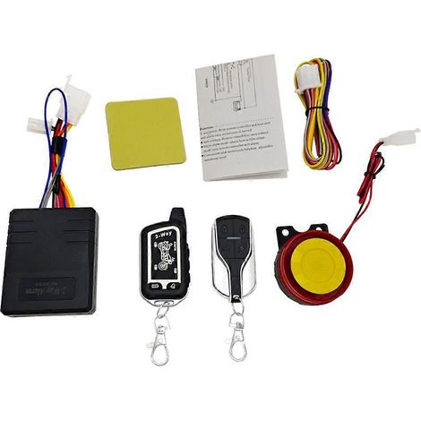Sistema de seguridad para motocicletas. Sistema de alarma para motocicletas con llave de control remoto. (1/5)