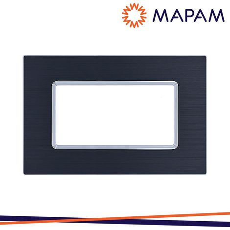 PLACCA ALLUMINIO 6004LL-1 T2 4P NERO