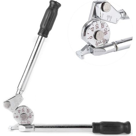Bender de tube de tuyau, Bender manuel de tube à 0-180 degrés, Bender manuel de tuyau pour plier les tuyaux en cuivre, en aluminium et en acier mince de 8 mm de 5/16 " (1/5)