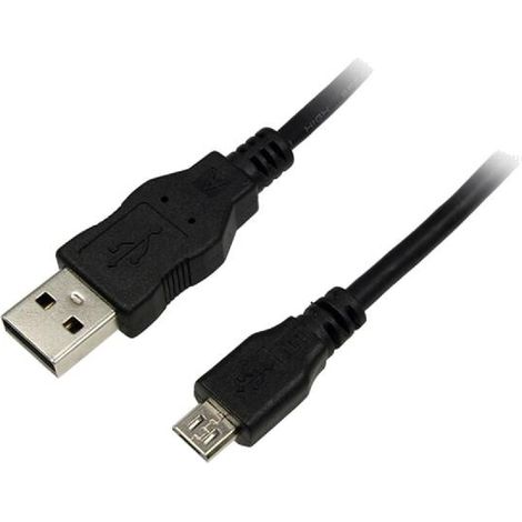 Cable USB A male USB B micro prise male 3m - Noir