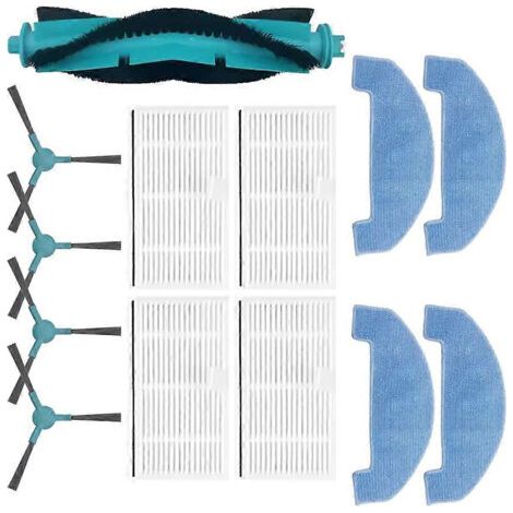 NALOOKAMIC Brosse principale, brosse latérale, filtre HEPA et chiffon de nettoyage pour aspirateur Cecotec Conga 7690 Immortal Max - Pièces détachées (1/4)