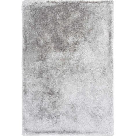 Tapis shaggy gris ultra doux 37 mm antiallergique - 150 x 80 cm (1/5)