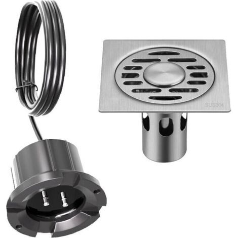 Détecteur de capteur d'alarme de Fuite d'eau, détecteur de capteur d'alarme d'alarme d'inondation Filaire isolé de Salle des Machines 12V+ siphon de sol de 10104,5 cm (1/2)