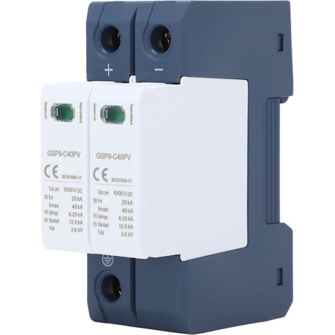 Parafoudre CC haute capacité de décharge, réponse rapide, 2P 1000 V CC (1/5)