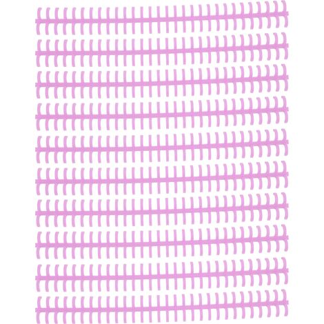 10 reliures à anneaux PP 30 trous, résistant à l'usure, 10 mm, coupe possible, violet lilas, pour bureau et étudiants (1/5)