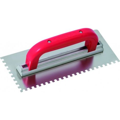 SOFOP TALIAPLAST - Platoir à colle inox 28x11 dents carrées 6mm