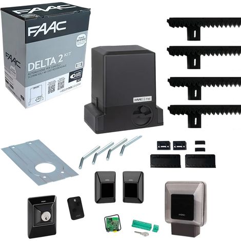 FAAC 740 DELTA 2 1056303445 KIT 500 kg 4 m Rayonnage automatisé Porte coulissante