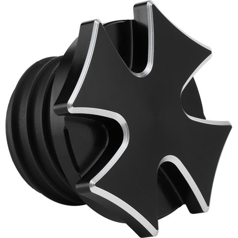 CNC-gefräste Motorrad-Kreuzabdeckung aus Billet-Aluminium.