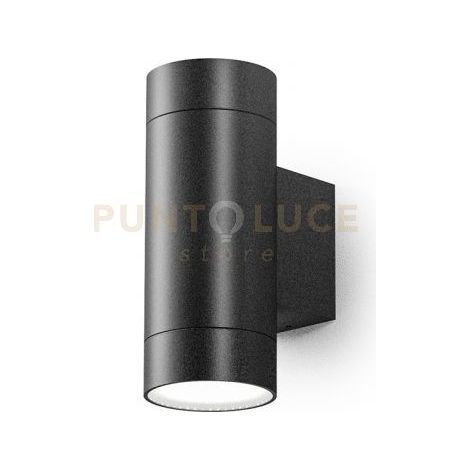 GES1065- APPLIQUE 1 LUCE ATTCACO GU10 COLORE GRIGIO ANTRACITE IN ALLUMINIO IP54 H.16CM