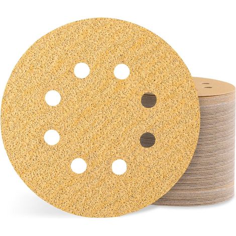 Schleifscheiben 125mm Klett 8 Mix K&xF6rnung(P60-320)-100 St&xFCck (1/5)