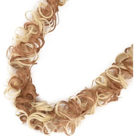 Chignon désordonné enroulé pour perruque, élastiques à cheveux en fibre synthétique, décoration pour perruque, longueur 80 cm, 22H613 (1/5)