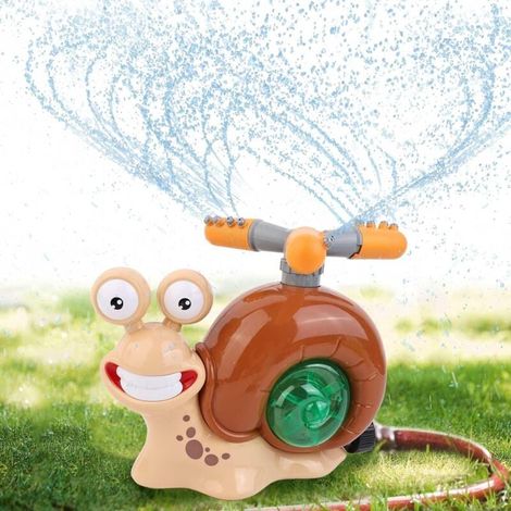 Arroseur d'eau, Jouets D'arrosage pour Enfants, Jouets d'eau D'extérieur pour Enfants avec 2 Accessoires pour Fixation De Tuyau, Jeux D'arrosage pour Extérieur, Pelouse, Jardin (1/4)