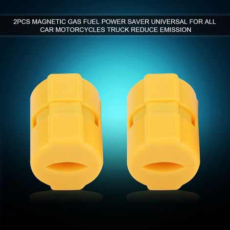 2 pièces économiseur de carburant essence puissance aimanté universel pour voitures motos camions réduit les émissions (1/5)