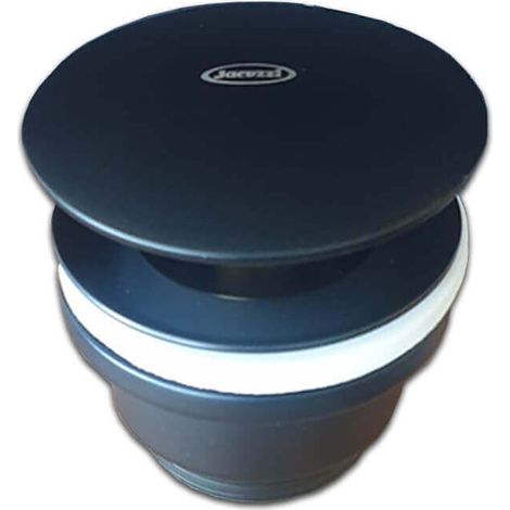 Piletta click clack nero opaco Jacuzzi  Rubinetteria universale con o senza troppopieno in ottone G1 1/4" Easy Rapid (1/2)
