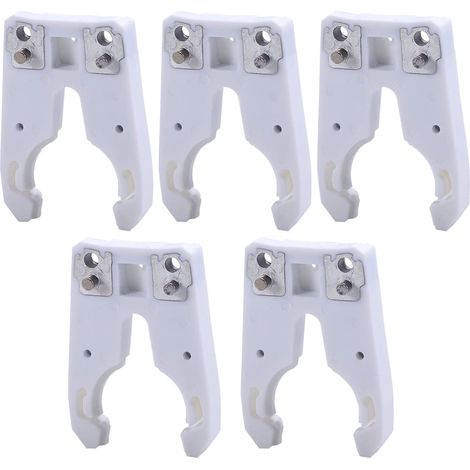 Pince à outils ISO30 anti-flammes en caoutchouc pour machines CNC, changeur automatique d'outils Blanc (1/5)