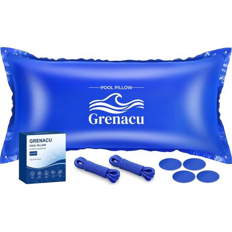 Coussin Hivernage Piscine avec Double Valve 6.5×13ft pour Protection Hiver Ballon Piscine Hivernage Gonflable en PVC Renforcé pour Piscine Hors Sol – Facile à Installer, Patch Inclus, Réutilisable (1/5)