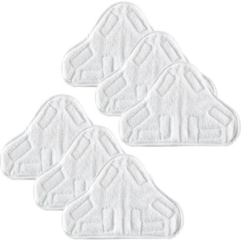 6 tampons de rechange compatibles avec H2O H20 Steam Mop X5 (1/2)