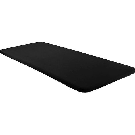 Nappe élastique en spandex, protection universelle en polyester extensible pour table, idéale pour la décoration intérieure.-Black 85x85cm