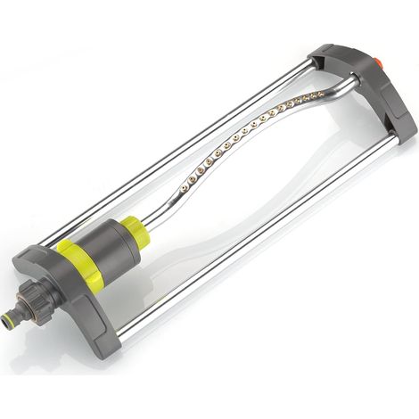 Arroseur de jardin oscillant en métal 17 buses de tuyau en cuivre, couverture d'arrosage sur une grande surface Facile é installer et idéal pour l'arrosage de la pelouse, de la cour avant ou arriére (1/5)