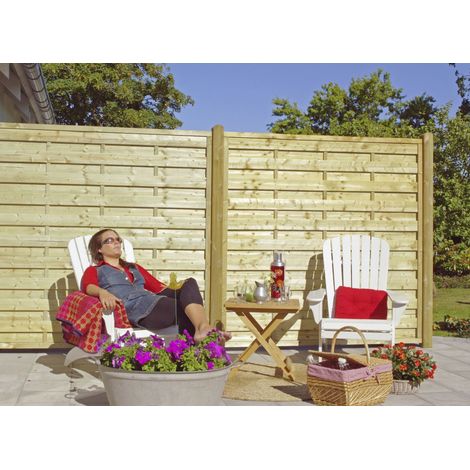 Plus Zaun Bergen 180 x 150 cm Druckimprägniert