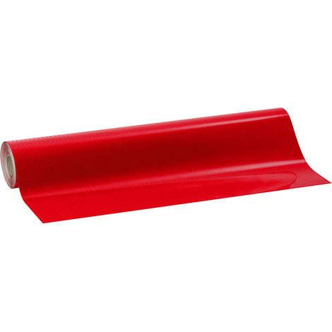 Pellicola adesiva Segnaletica 3M per veicoli 823i-12 flessibile metallizzata di classe2 rosso - Misura: 100mm x 1000mm (10cm x 100cm) (1/4)