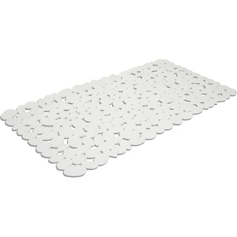 Tappeto vasca bianco antiscivolo pvc sassi rettangolare mod. Bali
